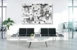 Buy XXL art online - black & white, structures - abstract no 1400